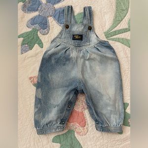 Vintage Oshkosh denim bubble romper overalls